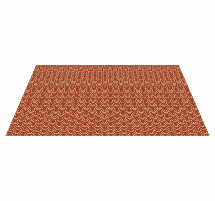 Curved wave pattern vinilne preproge z vzorci - TenStickers