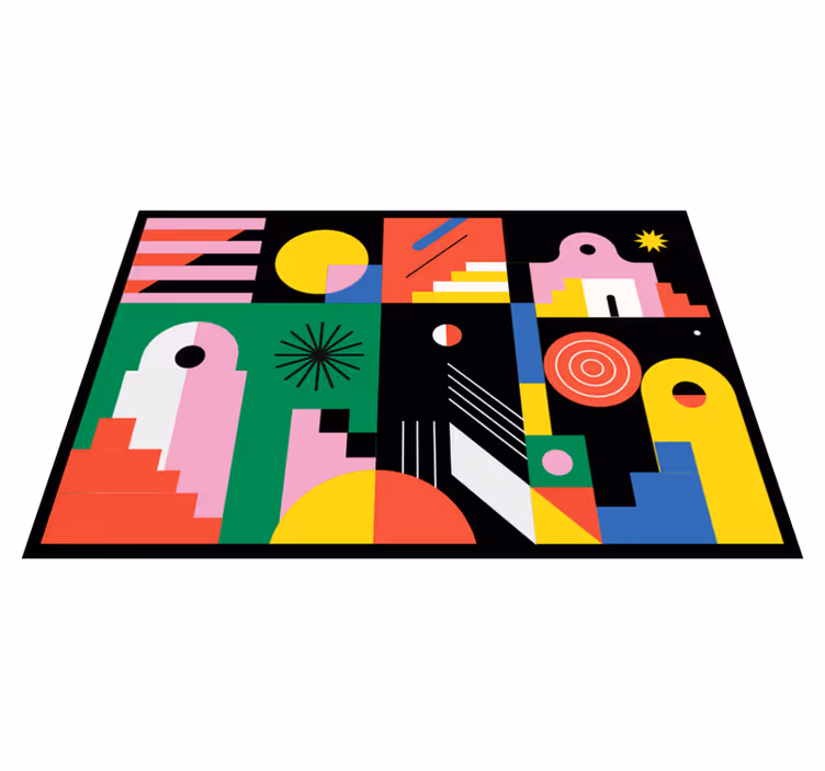 Bold modern shapes vinilne preproge z vzorci - TenStickers
