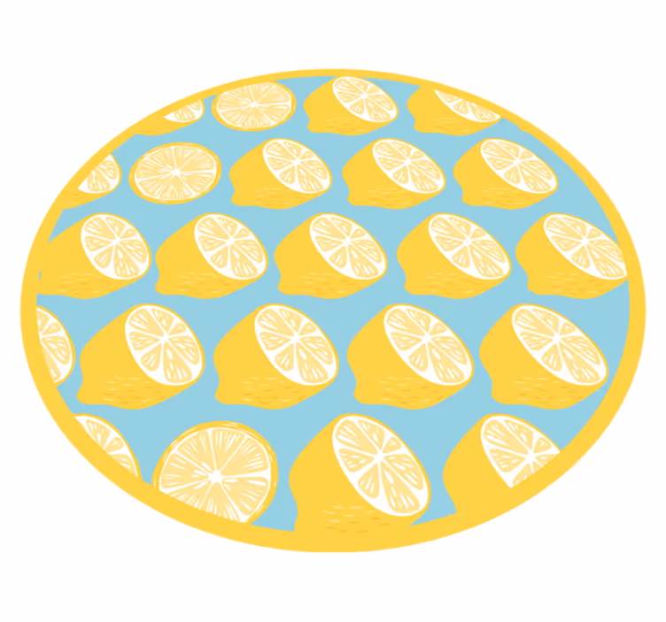 Motiv rezine limone Vinilna preproga za kuhinjo - TenStickers