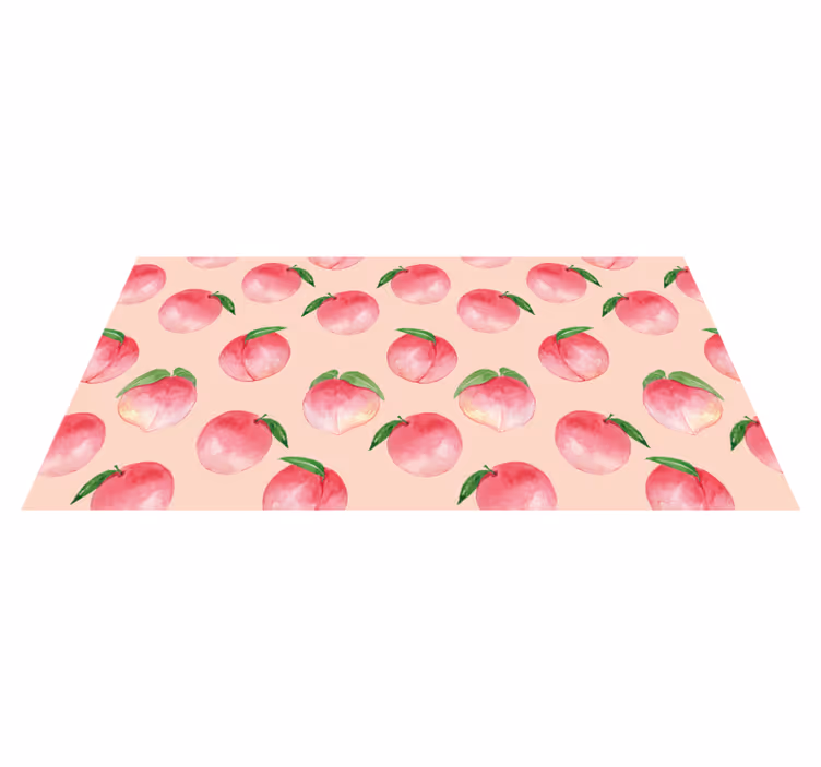 Preproga za kuhinjo z vzorcem breskovega cveta - TenStickers