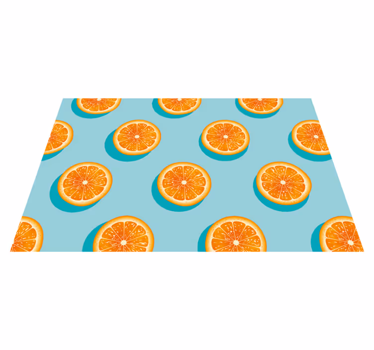 Motiv rezine citrusov Vinilna preproga za kuhinjo - TenStickers