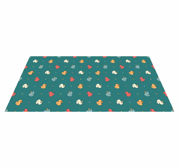 Colorful ducklings pattern otroška vinilna preproga - TenStickers