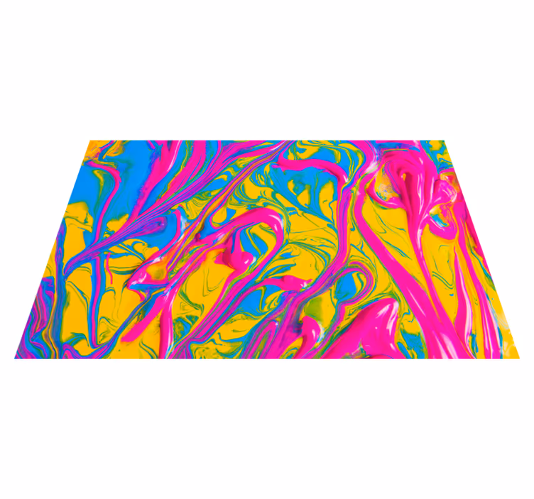 Vibrant swirl patterns sodobne vinilne preproge - TenStickers