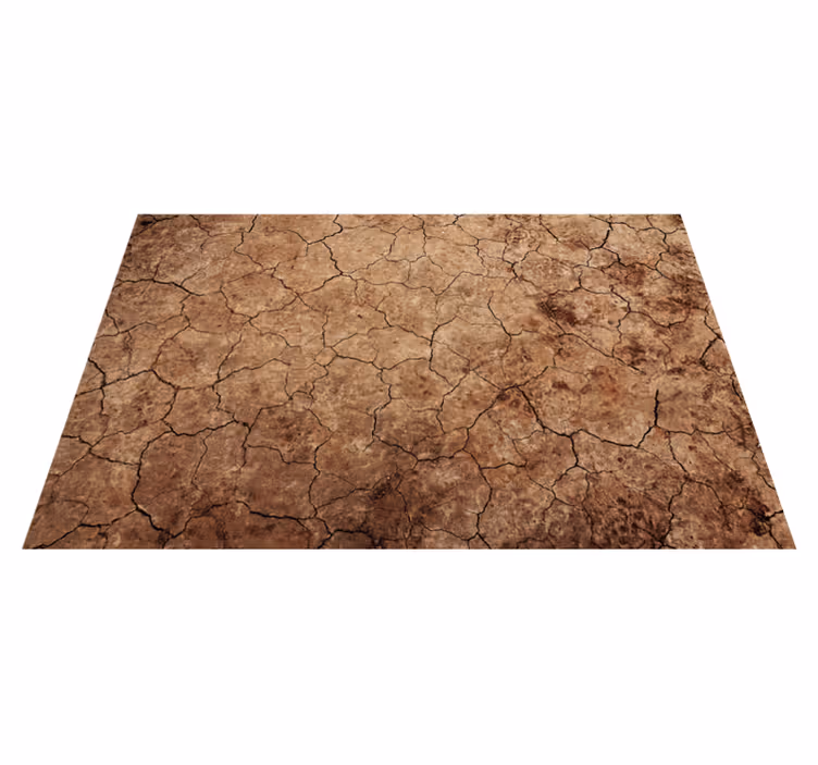 Cracked earth texture vinilna preproga s kamnitim vzorcem - TenStickers