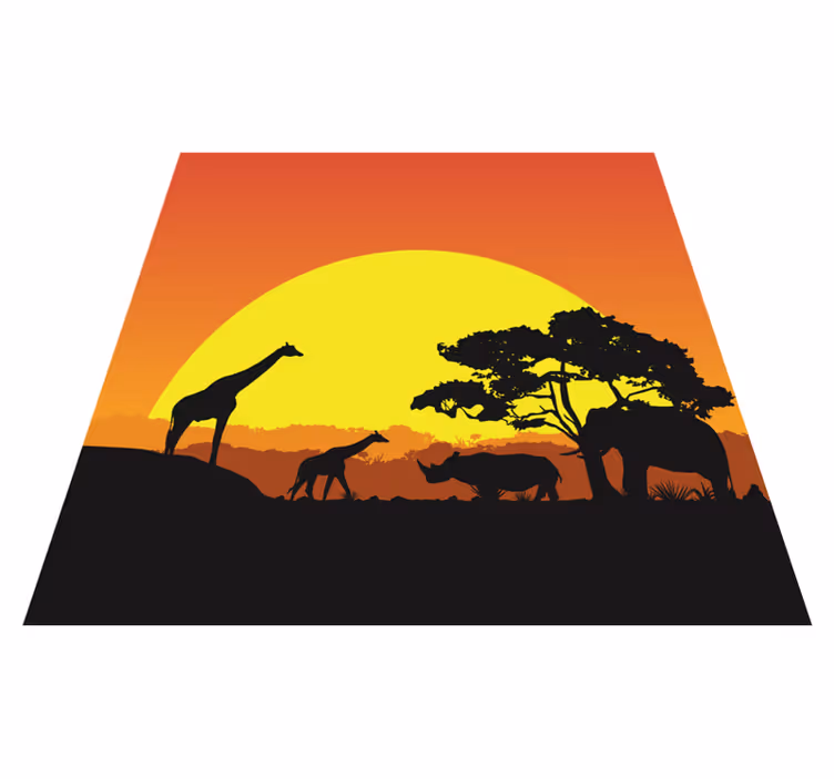 Afriška savana moderna preproga - TenStickers