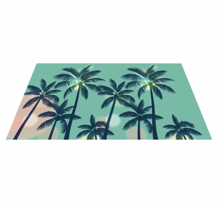 Vibracije palm Naravne vinilnea preproga - TenStickers