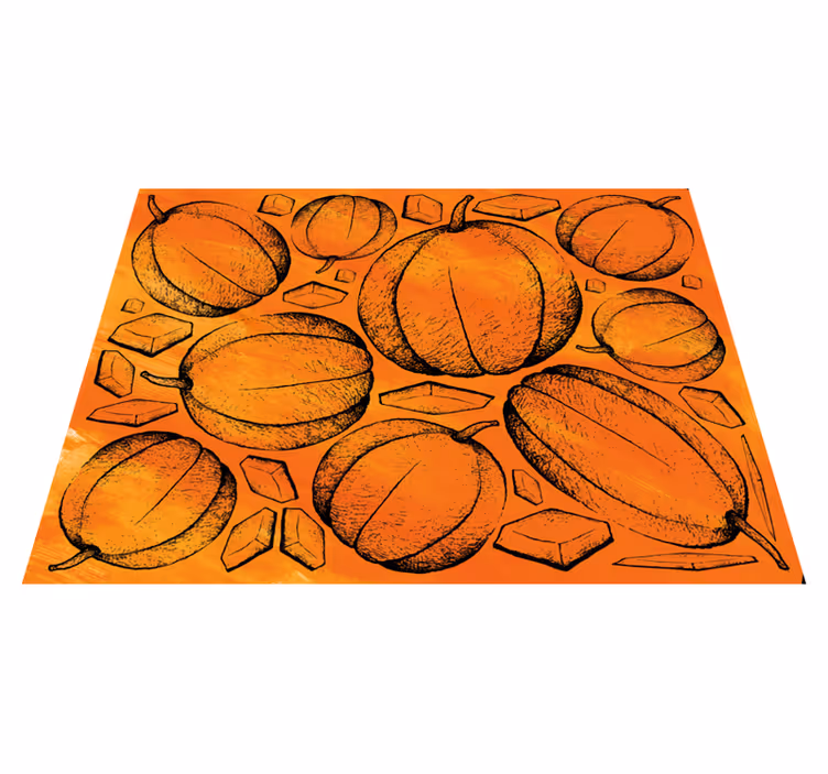 Pumpkin harvest vinilna preproga za noč čarovnic - TenStickers