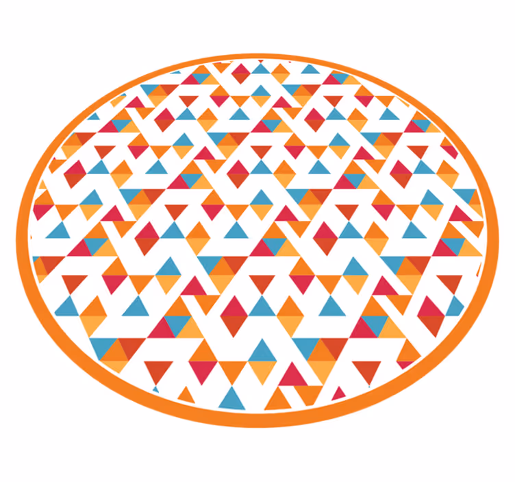 Colorful triangular shapes vinilne preproge - TenStickers
