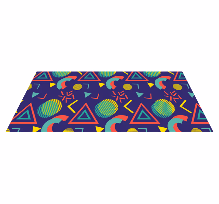 Lively geometric motifs vinilne preproge z vzorci - TenStickers