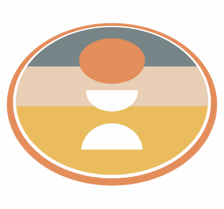 Krožna barvna harmonija minimalistična vinilna preproga - TenStickers