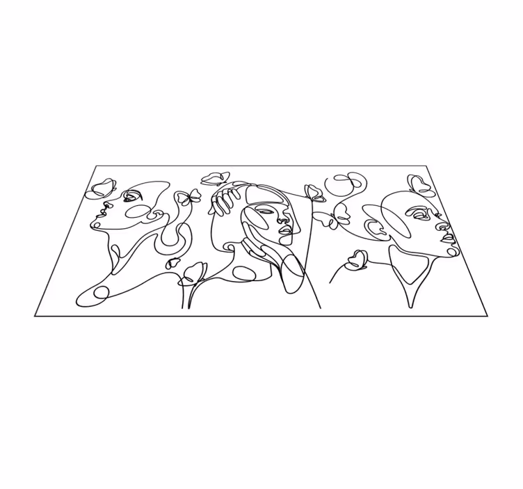 Obrazi obrisne umetnosti sodobne vinilne preproge - TenStickers