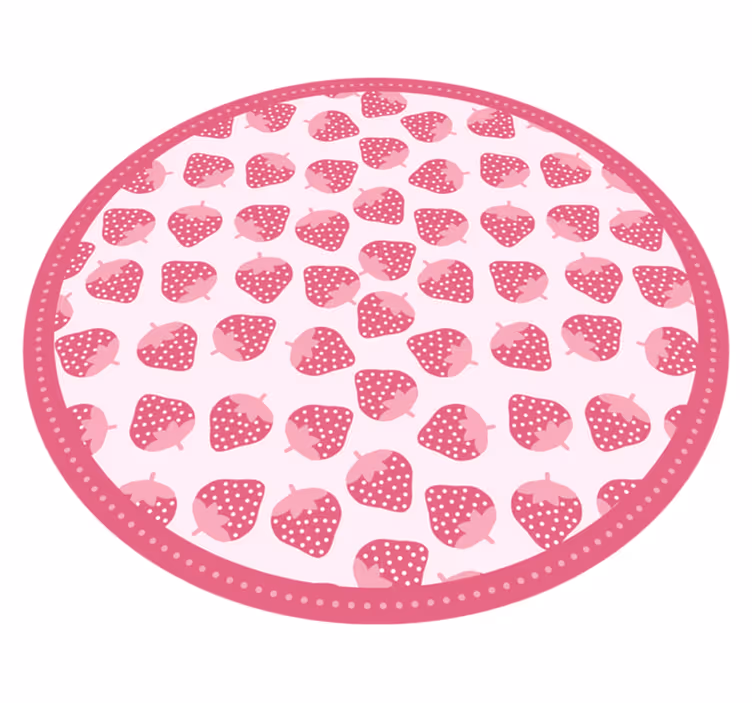 Sweet strawberry pattern vinilna preproga za kuhinjo - TenStickers