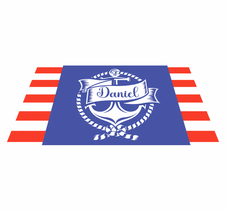 Morski s sidrom prilagojeno preprogo - TenStickers