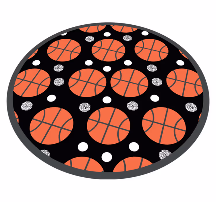 Košarkarske žoge Vinilna preproga z igre - TenStickers