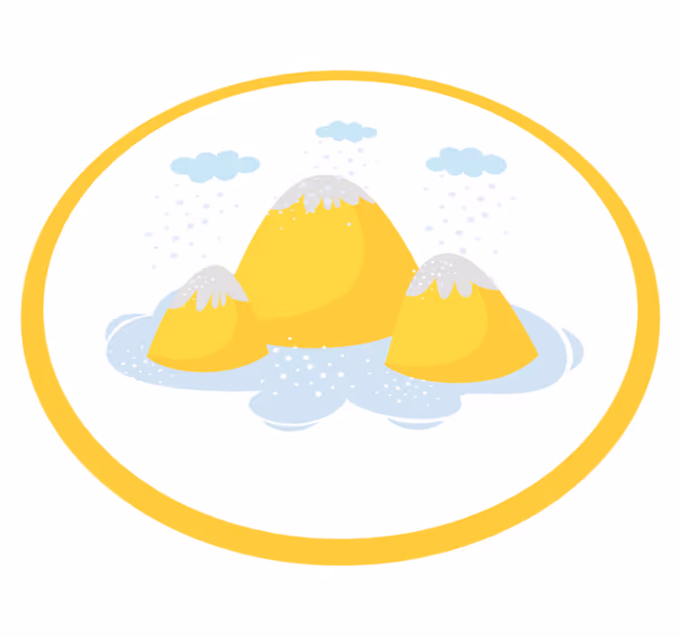 Vesel gorski prizor Vinilne preproge v drugih vzorcih - TenStickers