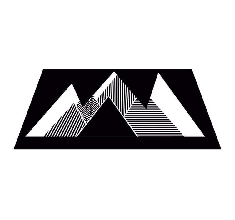 Stylish zigzag pattern vinilne preproge z vzorci - TenStickers