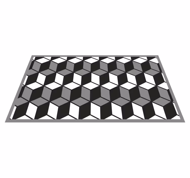 Cubic pattern vinilne preproge z geometrijskimi vzorci - TenStickers