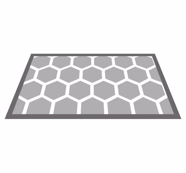 Hexagonal configuration vinilne preproge z vzorci - TenStickers