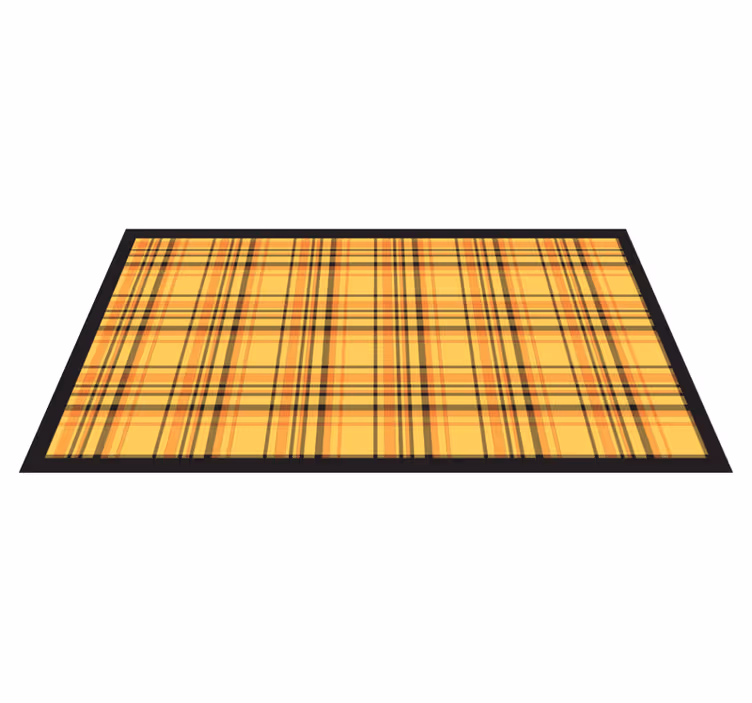 Classic plaid pattern vinilna preproga s črtami - TenStickers