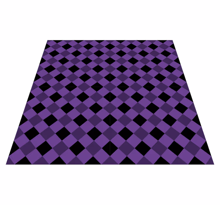 Purple checker pattern vinilne preproge z vzorci - TenStickers