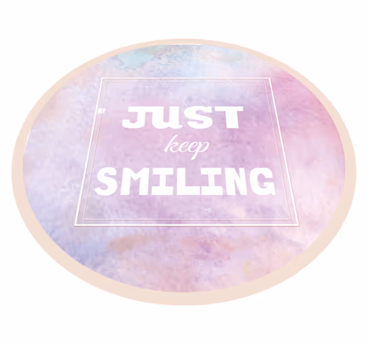 Veseli opomin vinilne preproge z napisom - TenStickers