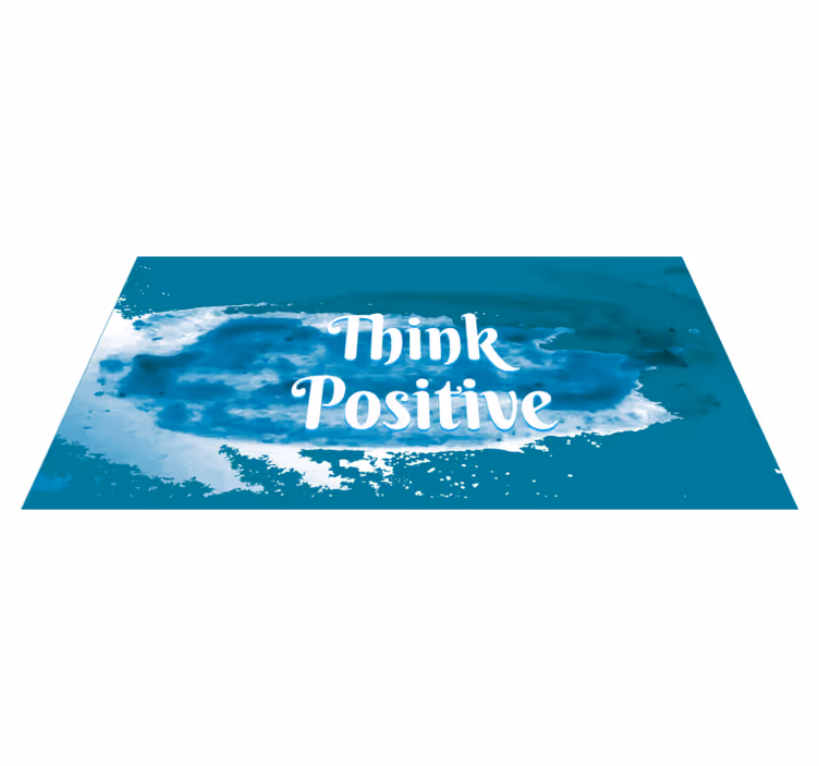 Sprejmite optimizem vinilne preproge z napisom - TenStickers