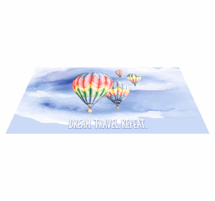 Wish journey recur minimalistična vinilna preproga - TenStickers