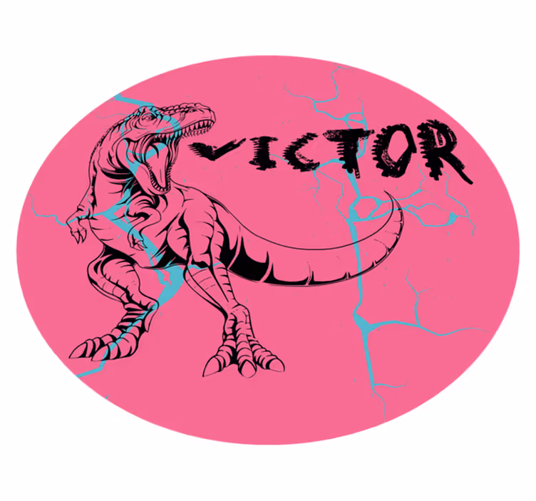 Roza t-rex z imenom Vinilne preproge v drugih vzorcih - TenStickers