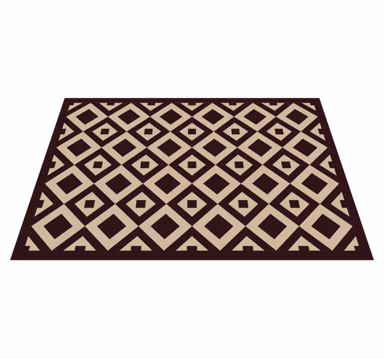 Illustration with diamond pattern vinilne preproge - TenStickers