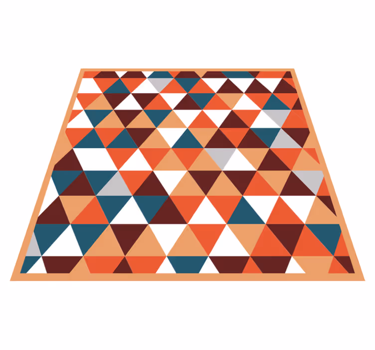 Triangular mosaic pattern vinilne preproge - TenStickers