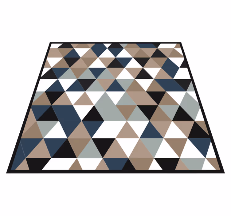 Trikotni toni Vinilne preproge z geometrijskimi vzorci - TenStickers