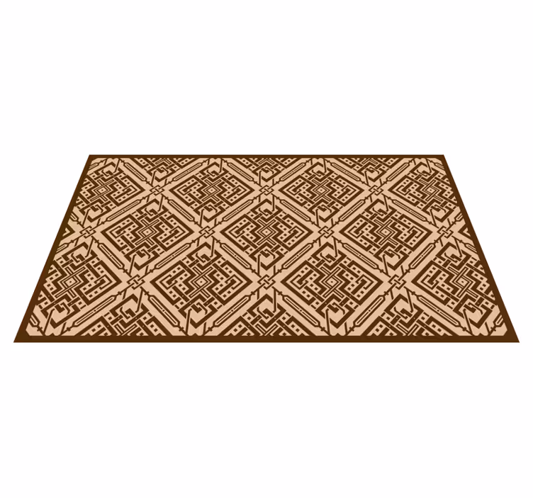 Elegant geometric element vinilna preproga za dnevno sobo - TenStickers