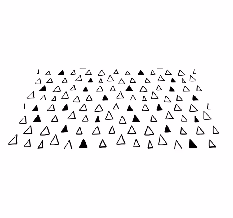 Triangle patterns vinilna preproga z zvezdami - TenStickers