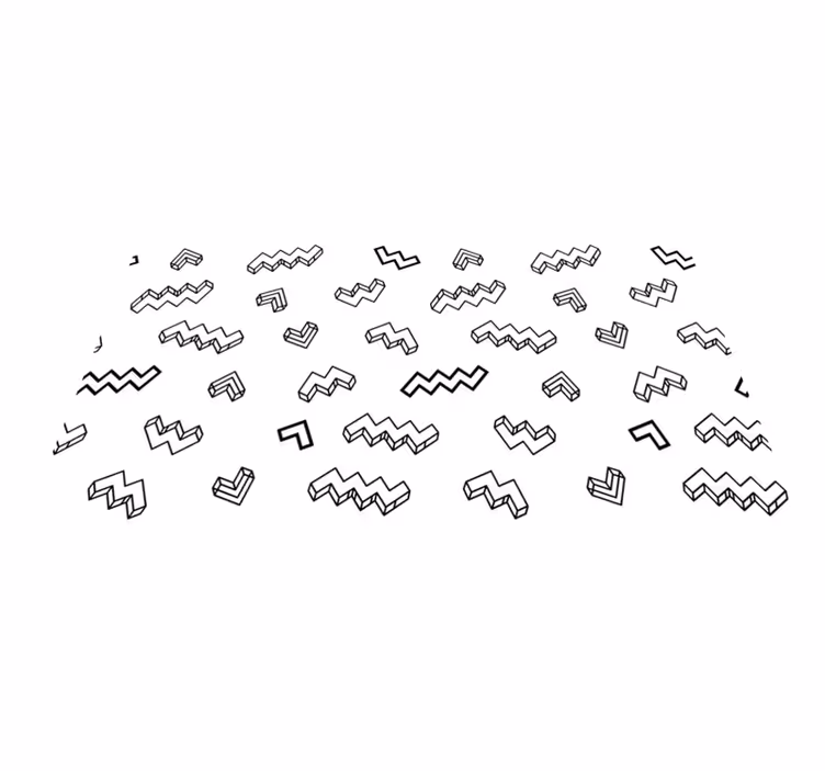 Drzni kotni vzorci Vinilne preproge v drugih vzorcih - TenStickers