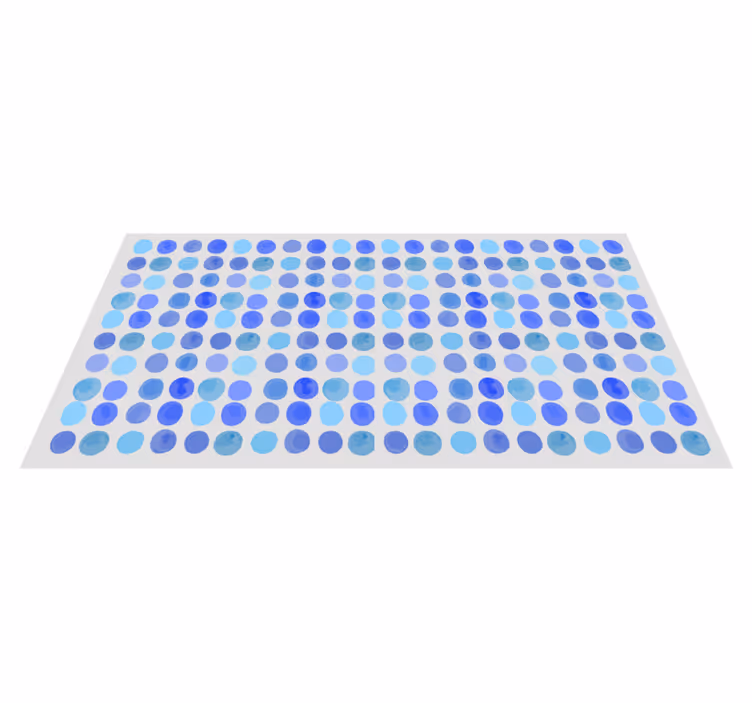 Vzorec modre pike Vinilna preproga za kopalnico - TenStickers