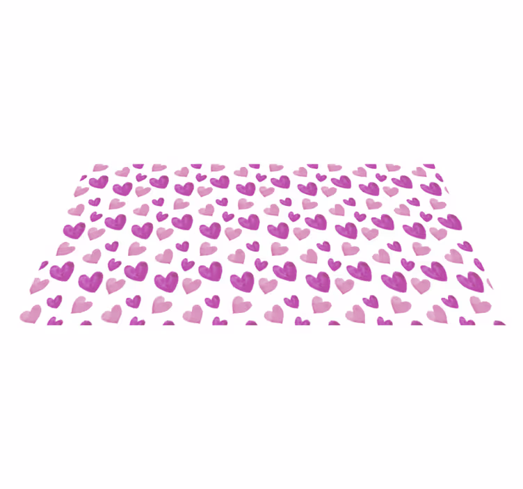Heart pattern playful vinilne preproge v vzorcih - TenStickers