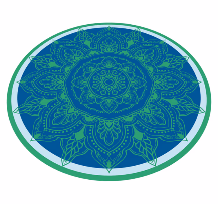 Dovršen cvetlični aranžma Vinilna preproga mandala - TenStickers