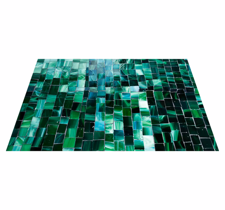 Mosaic zelenih ploščic Vinilna mozaik preproga - TenStickers