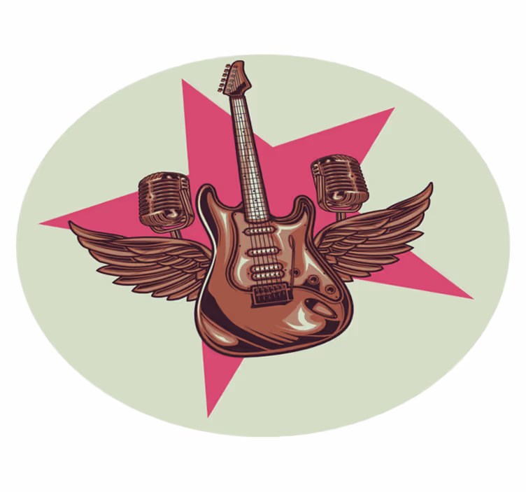 Poklon rock zvezdi Vinilna preproga za najstnike - TenStickers