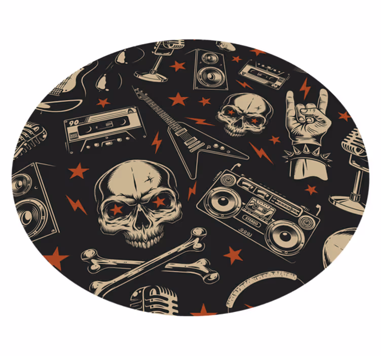 Rockovski glasbeni slog Vinilna preproga za najstnike - TenStickers