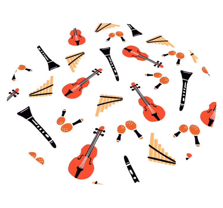Koncept glasbila Vinilne preproge v drugih vzorcih - TenStickers