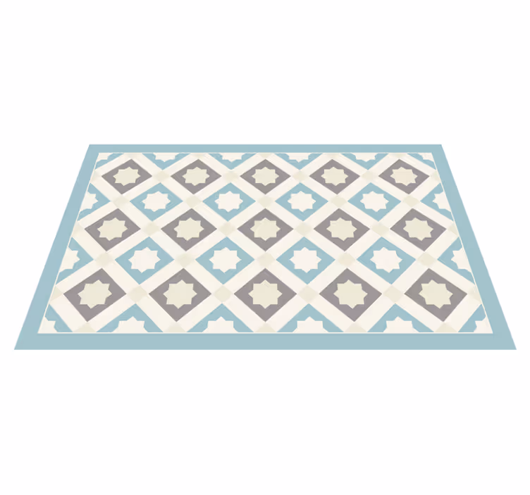 Elegant star motif vinilna talna obloga ploščice - TenStickers