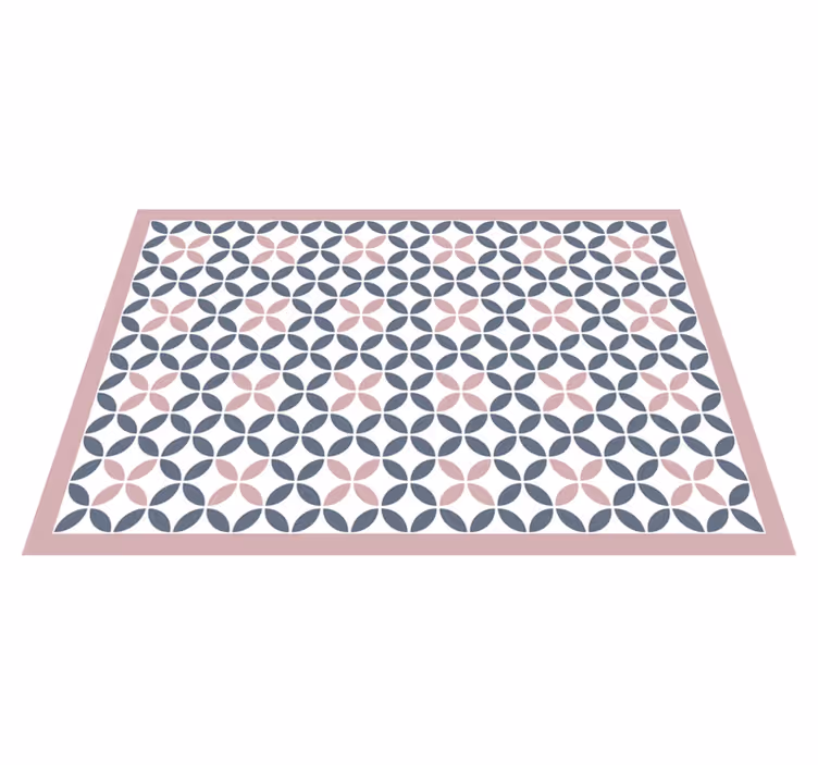 Pastelne barve geometrijski krogi ploščice preproga - TenStickers