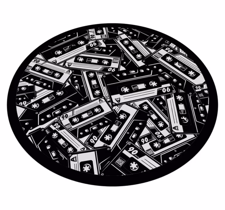 Cassette tape concept vinilne preproge v drugih vzorcih - TenStickers