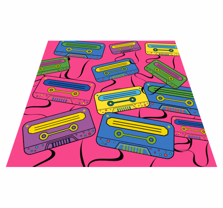 živahne kasete Vinilna preproga za najstnike - TenStickers