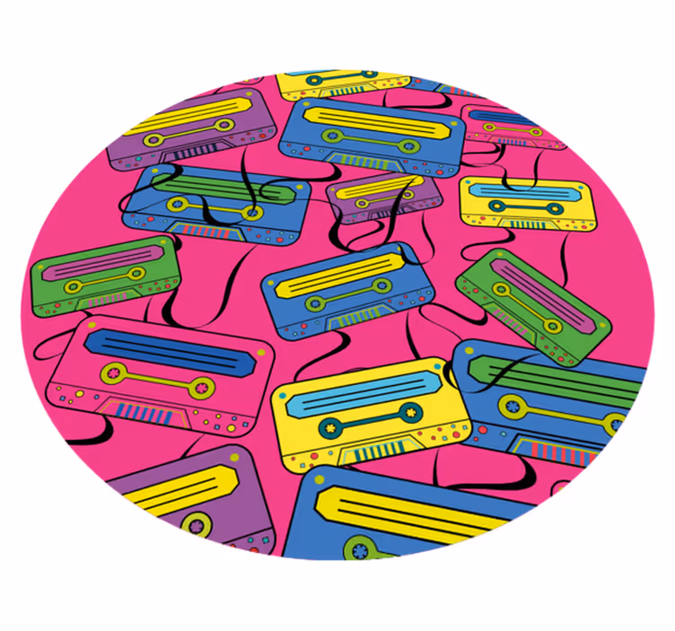 Vivid cassette tapes vinilne preproge v drugih vzorcih - TenStickers