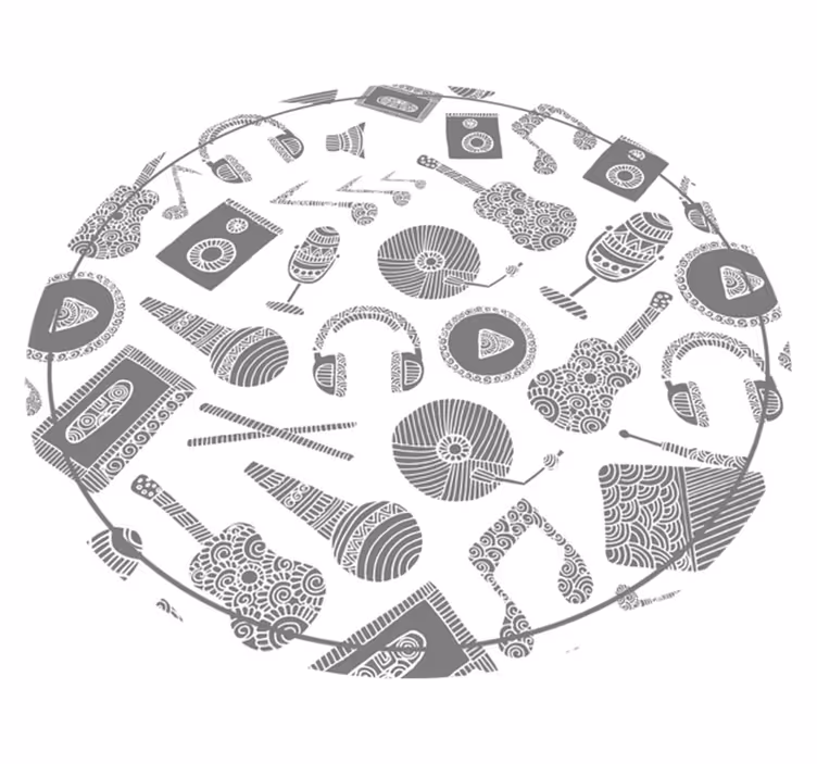 Vzorci glasbil Vinilne preproge v drugih vzorcih - TenStickers