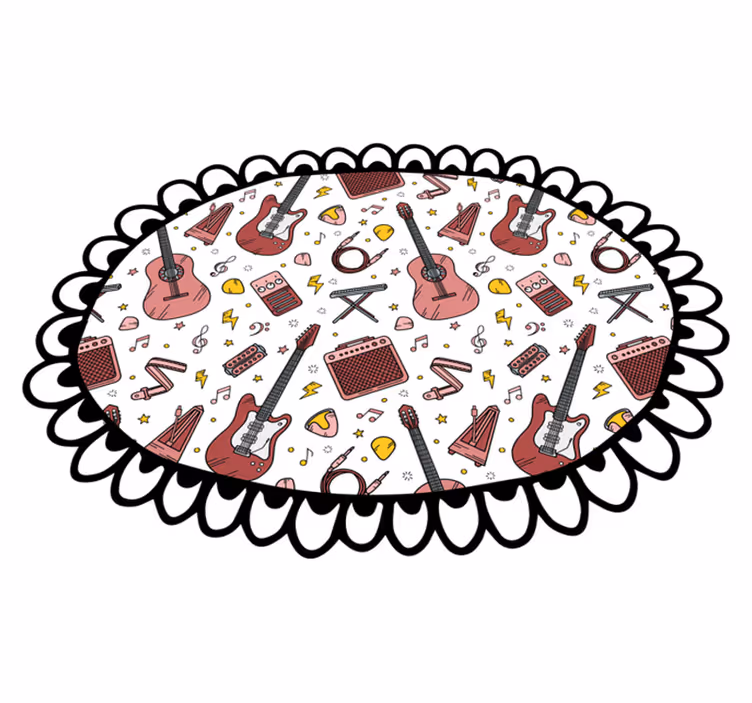 Motiv glasbenih elementov Vinilne preproge v drugih vzorcih - TenStickers