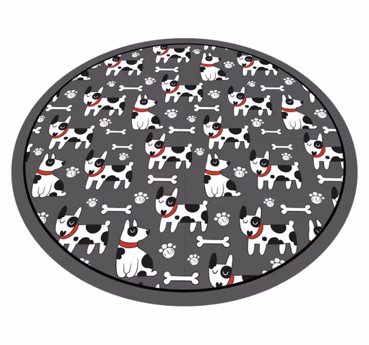 Igrivi vzorci psov Vinilne preproge v drugih vzorcih - TenStickers