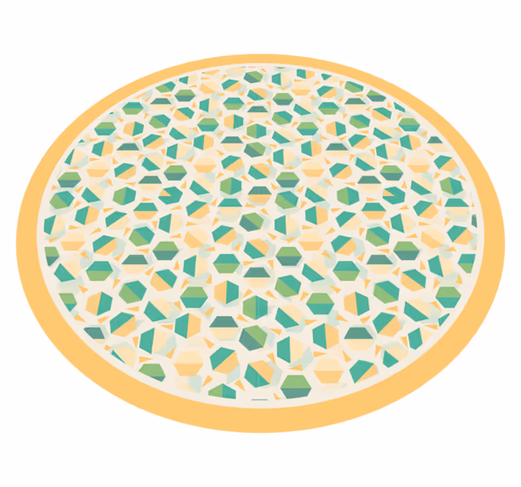 Hexagonal concept vinilne preproge z vzorci - TenStickers